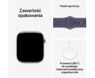 APPLE Watch Series 11 GPS 46mm Aluminiowa koperta (srebrny)/ Sportowy pasek (fioletowy) - rozmiar M/L - 1362410 - zdjęcie 8